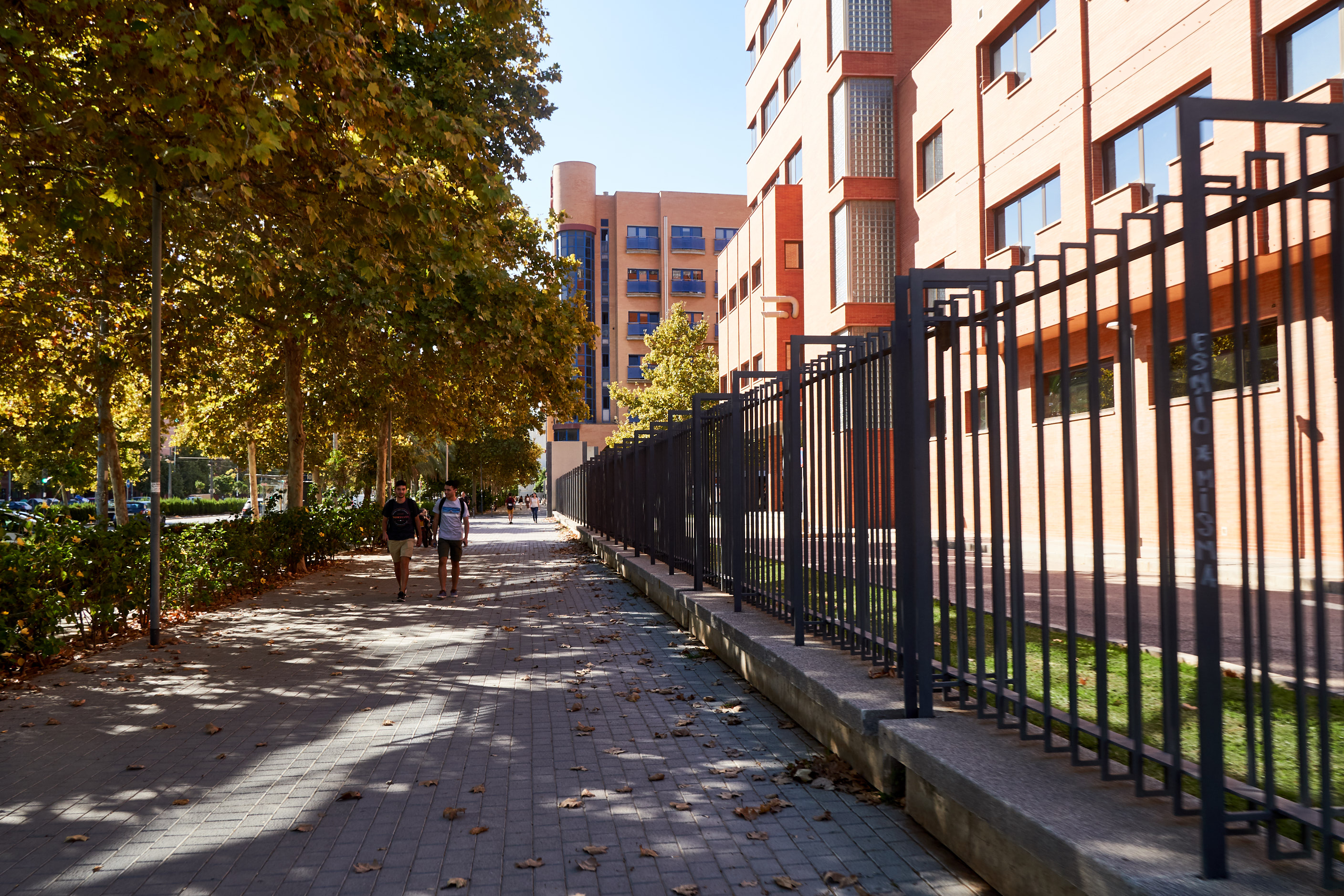 The whole of UPV is surounded by a fence