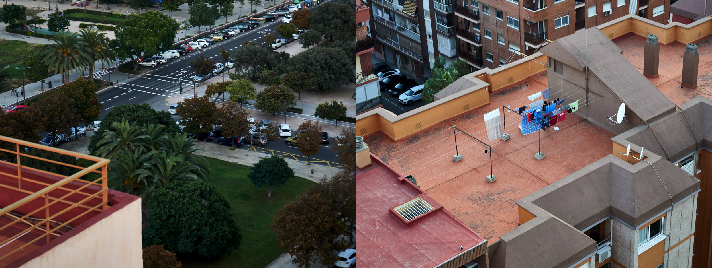 From our high building you can even look down on other roofs