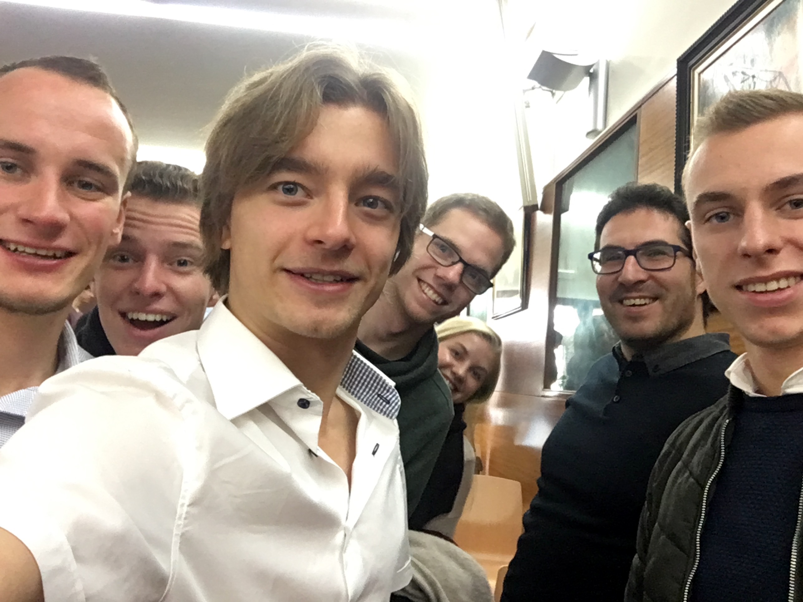 Selfie with the team after the final presentation