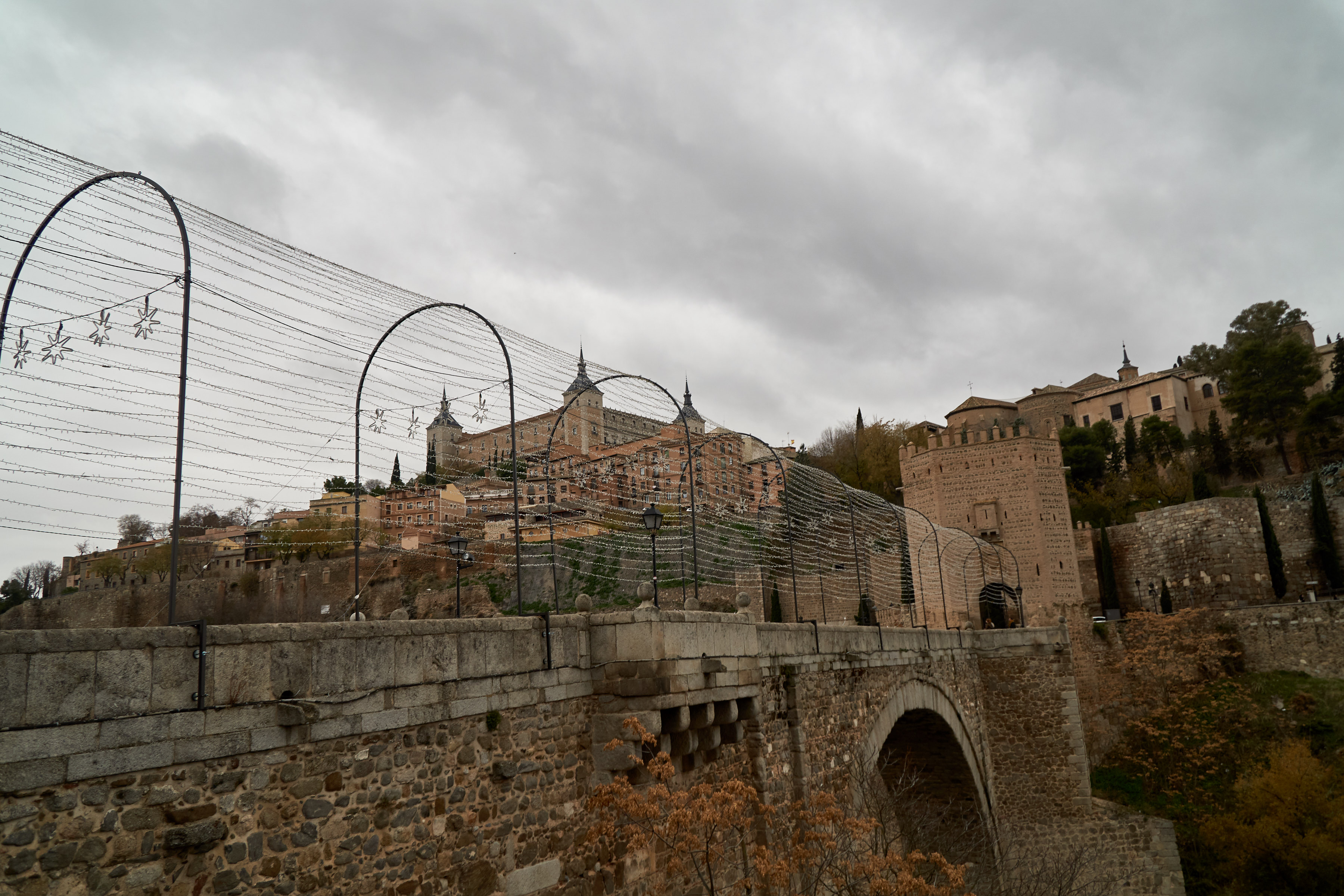 The bridge, just the protection fence is strange...